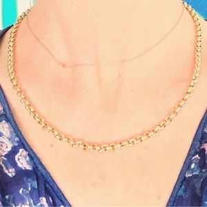 SOLD🌟🌟38 GRAMS solid 9k gold chain, over 19”. PRISTINE. Vintage 1970.